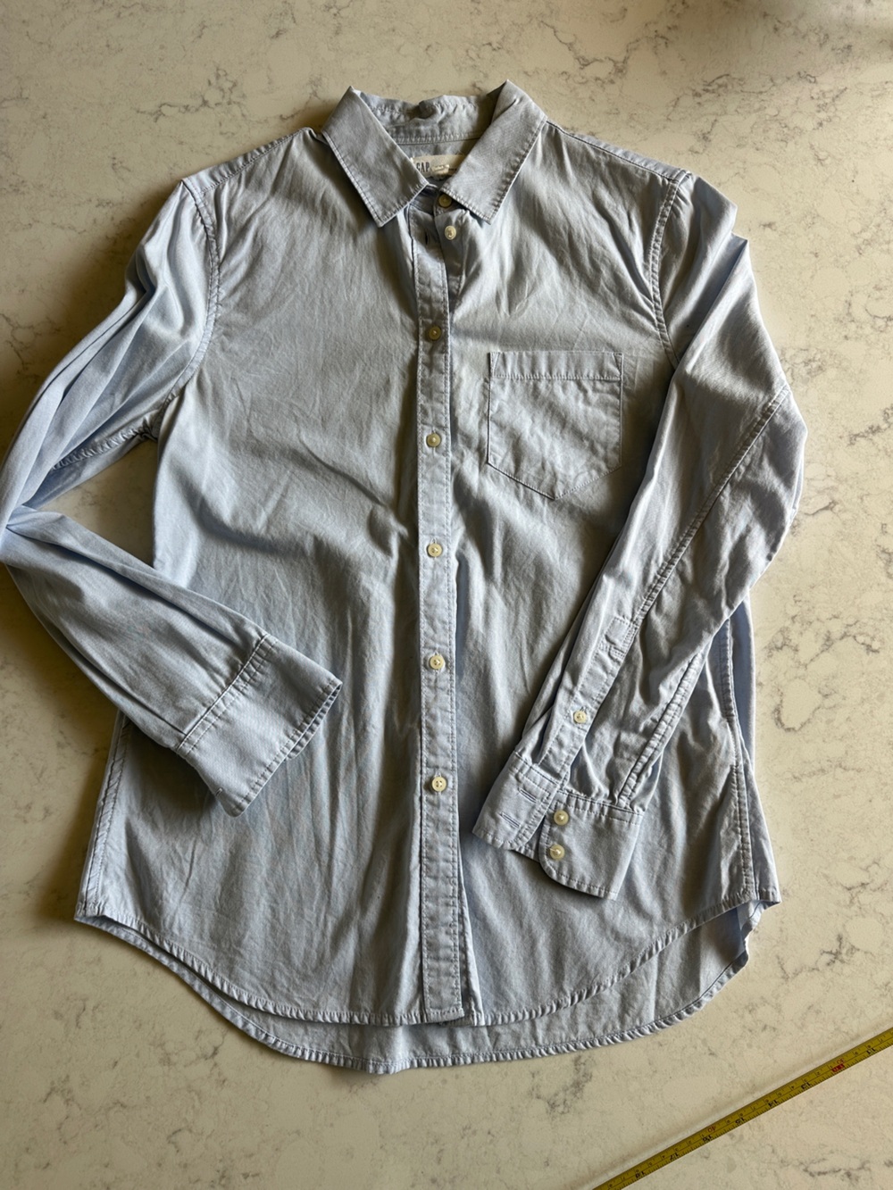 GAP Light Blue Men's Button-Down Casual Shirt